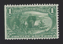 US #285 1898 Green Wmk 191 Perf 12 MNH F-VF Scv $72.50 Finger Print On Gum - Unused Stamps