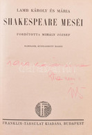 Lamb Károly és Mária: Shakespeare Meséi. Fordította: Mihály József. Bp., Franklin. Kiadói Egészvászon Kötés, Jó állapotb - Unclassified