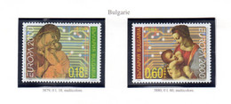 ✅ " BULGARIE N° YT 3879 3880 / EUROPA 2000 / TRAINEE D'ETOILES " Sur 2 Timbres Neufs ** MNH. - 2000