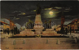 ** T2/T3 Arad, Kossuth Szobor Este / Statue At Night - Unclassified