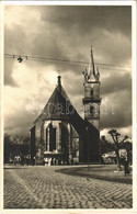 T2 1940 Beszterce, Bistritz, Bistrita; Templom / Church. Photo + "1940 BESZTERCE VISSZATÉRT" So. Stpl - Unclassified
