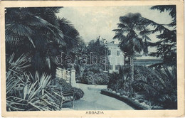 * T2/T3 1926 Abbazia, Opatija; Park (EK) - Non Classificati