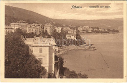 T2/T3 1908 Abbazia, Opatija; Totalansicht Vom Süden, Pension Scheler / General View, Hotel, Beach. Photobrom No. 1. (EK) - Non Classificati