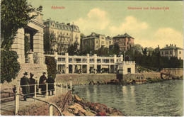 T2/T3 1910 Abbazia, Opatija; Südstrand Und Arkaden Café (fl) - Non Classificati