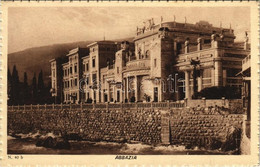 T2/T3 1928 Abbazia, Opatija; Hotel Quarnero. E. Fantini (EK) - Non Classificati