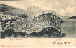 * T4 1905 Dubrovnik, Ragusa; Seefort Lorenzo / Fortress (vágott / Cut) - Non Classificati