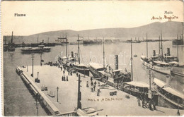 * T2/T3 Fiume, Rijeka; Molo / Port, Steamships (képeslapfüzetből / From Postcard Booklet) (EK) - Non Classificati