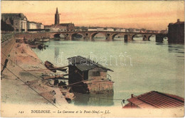 T2/T3 1912 Toulouse, La Garonne Et Le Pont-Neuf / Bridge, Riverside, Quay (EK) - Non Classificati
