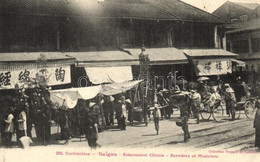 T2 Saigon, Ho Chi Minh City (Cochinchina); Enterrement Chinois, Bannieres Et Musiciens / Chinese Burial, Banners And Mus - Unclassified