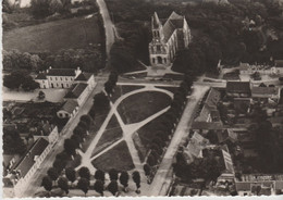 Vue Aérienne De... Cpsm 10x15 . LAGUERCHE (18) Les Ecoles Et L'Eglise - La Guerche Sur L'Aubois