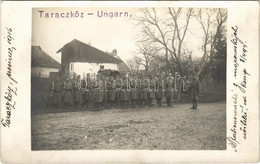 * T2/T3 1916 Osztrák-magyar Katonák Taracközben / WWI Austro-Hungarian K.u.K. Military, Soldiers In Teresva. Photo (fl) - Unclassified