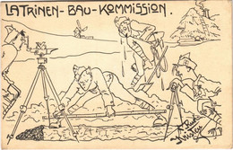 * T2/T3 1917 Latrinen-Bau-Kommission / WWI Austro-Hungarian K.u.K. Military Humour Art Postcard. Deutschmeister Witwen-  - Unclassified