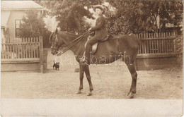 ** T2/T3 Hungarian Boy Riding A Horse. Photo (EK) - Non Classificati