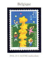 ✅ " BELGIQUE N° YT 2916 / EUROPA 2000 / TRAINEE D'ETOILES " Sur Timbre Neuf ** MNH - 2000