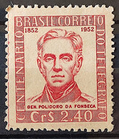 C 278 Brazil Stamp Centenary Of Eletric Telegraphy In Brazil General Polidoro Da Fonseca Military Communication 1952 1 - Andere & Zonder Classificatie