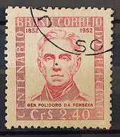C 278 Brazil Stamp Centenary Of Eletric Telegraphy In Brazil General Polidoro Da Fonseca Military Communication 1952 Cir - Autres & Non Classés