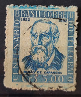 C 279 Brazil Stamp Centenary Of Eletric Telegraphy In Brazil Barao De Capanema Communication 1952 Circulated 1 - Andere & Zonder Classificatie