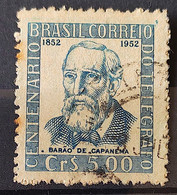C 279 Brazil Stamp Centenary Of Eletric Telegraphy In Brazil Barao De Capanema Communication 1952 Circulated 6 - Sonstige & Ohne Zuordnung