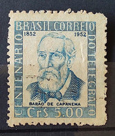 C 279 Brazil Stamp Centenary Of Eletric Telegraphy In Brazil Barao De Capanema Communication 1952 Circulated 7 - Autres & Non Classés
