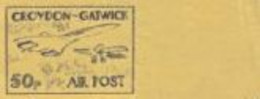 GREAT BRITAIN-Croydon Gatwick 1971 Twin Winged Aeroplane Concorde 50p #3 Smaller MARG.PROOF - Errors, Freaks & Oddities (EFOs