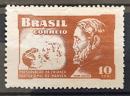 C 289 Brazil Stamp Campaign Against Leprosy Priest Damiao Religion Health H1 1952 2 - Autres & Non Classés