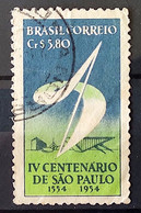 C 295 Brazil Stamp Centenary 4 Sao Paulo 1953 Circulated 1 - Autres & Non Classés