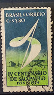 C 295 Brazil Stamp Centenary 4 Sao Paulo 1953 Circulated 2 - Autres & Non Classés