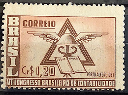 C 296 Brazil Stamp Accounting Congress Porto Alegre Economy 1953 - Altri & Non Classificati