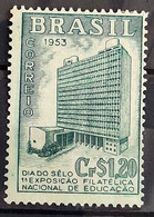 C 303 Brazil Stamp Exhibition 1953 National Education Philatelic 1 - Altri & Non Classificati