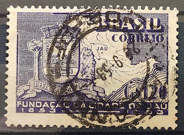 C 304 Brazil Stamp Centenary Jau Coat Of Arms Map 1953 Circulated 7 - Other & Unclassified