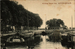 CPA AK APPINGEDAM Woldweg Nieuwe Diep NETHERLANDS (706064) - Appingedam