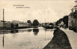 CPA AK APPINGEDAM Damsterdiep Bij Solwerd NETHERLANDS (706082) - Appingedam