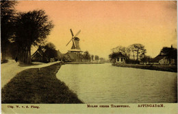 CPA AK APPINGEDAM Molen Onder Tjamsweer NETHERLANDS (706218) - Appingedam