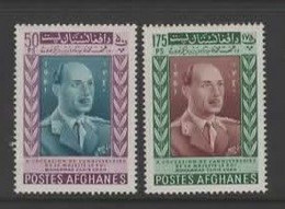 Afghanistan Scott 520-21 1961 King's 47th Birthday,mint Never Hinged, - Afghanistan