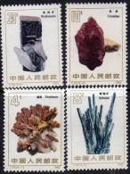 CHINE Mineraux, Fossiles Yvert N° 2531/34 ** MNH, Neuf Sans Charnière - Mineralien