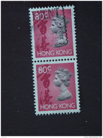Hongkong Hong Kong 1992 Elizabeth II Et Idéogrammes 2x Yv 687 O - Usados