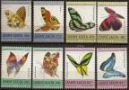 SAINTE LUCIE PAPILLONS, Papillon, Butterflies, Mariposas. Yvert N° 720/27. Neuf Sans Charniere. ** MNH - Schmetterlinge