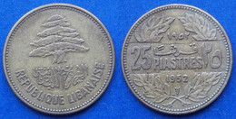 LEBANON - 25 Piastres 1952 KM# 16.1 Independent Republic Asia - Edelweiss Coins - Liban