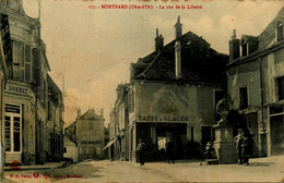 Montbard * La Rue De La Liberté * Commerce Magasin Tapis Et Glaces , Linoleum - Montbard