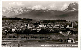 Romont - Vue Generale, Vanil Noir Et Moleson (258) * Karte Von 1939 - Romont