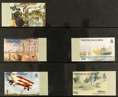 WORLD WAR I Tristan Da Cunha 90th Anniversary Of The End Of WWI Issue On Gummed Paper - IMPERF PROOFS From The B.D.T Pri - Ohne Zuordnung