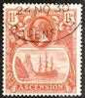 1924-33 VARIETY 1½d Rose-red "Badge Of St Helena", Variety "TORN FLAG", SG 12b, Superb Used With "24 NO 30" Dated Oval R - Ascension