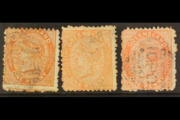 QUEENSLAND 1879-81 1d "QOEENSLAND" Varieties On The Three Different Shades, SG 134ba, 135ab, And 136ab, Good To Fine Use - Andere & Zonder Classificatie