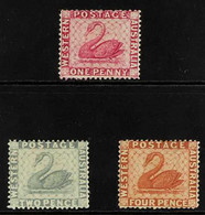 WESTERN AUSTRALIA 1888 Wmk Crown CA "Swan" Set, SG 103/105, Fine Mint (3 Stamps). For More Images, Please Visit Http://w - Andere & Zonder Classificatie