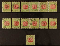 1909-10 Postage Due Set, SG D63-D73 With Additional Die II 1d And 2d , Very Fine Used (13 Stamps) For More Images, Pleas - Altri & Non Classificati