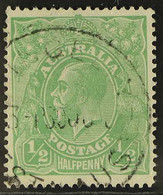 1918 ½d Green, Thin '1' In Right Fraction Variety, SG 48a, Very Fine Used. For More Images, Please Visit Http://www.sand - Altri & Non Classificati