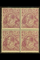 1926-30 4½d Violet King George V, Perf 13½ X 12½, SG 103, A Superb Never Hinged Mint BLOCK OF FOUR. (4 Stamps) For More  - Altri & Non Classificati