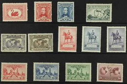 1929-36 FINE MINT KGV COMMEMORATIVES Presented On A Stock Card With Sturt Set, Jubilee Set, SA Set & More. (13 Stamps) F - Altri & Non Classificati