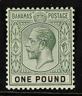 1912 £1 Dull Green And Black, Geo V, Wmk MCA, SG 89, Fine Mint. For More Images, Please Visit Http://www.sandafayre.com/ - Altri & Non Classificati