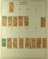 REVENUE STAMPS 1869 To 1940's Collection/ Accumulation On Leaves And Stockleaves. With Strong General Revenues From 1869 - Andere & Zonder Classificatie